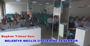 ANTAKYA BELEDİYE BAŞKANI İZZETTİN YILMAZ’DAN BELEDİYE MECLİS ÜYELERİNE TEŞEKKÜR &nbsp;&nbsp;&nbsp;&nbsp;&nbsp;&nbsp;