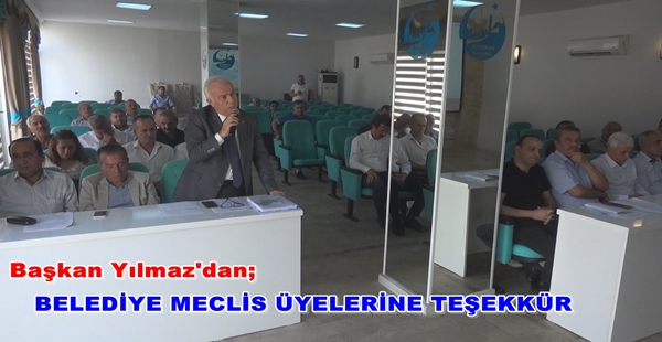 ANTAKYA BELEDİYE BAŞKANI İZZETTİN YILMAZ’DAN BELEDİYE MECLİS ÜYELERİNE TEŞEKKÜR