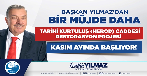 BAŞKAN YILMAZ: KURTULUŞ CADDESİ RESTORASYON UYGULAMASI  KASIM’DA BAŞLIYOR