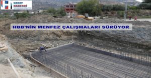 Samandağ ilçesi Tekebaşı Mahallesi’nde su taşkınlarının önüne geçebilmek amacıyla çalışma