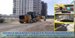 Ekinci Mahallesi Zirve Sitesi arkasındaki yolda sathi kaplama öncesi zemin