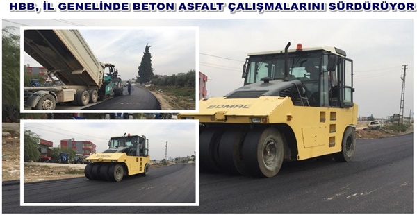 HBB, İL GENELİNDE BETON ASFALT ÇALIŞMALARINI SÜRDÜRÜYOR