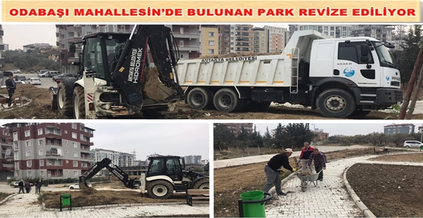 Antakya Belediyesi Park Bahçe Müdürlüğü ekipleri, Odabaşı Mahallesi’nde Selin Sitesi