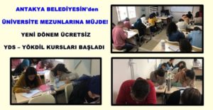 Kültür Sanat ve Spor Merkezimiz içerisinde devam eden ücretsiz YDS