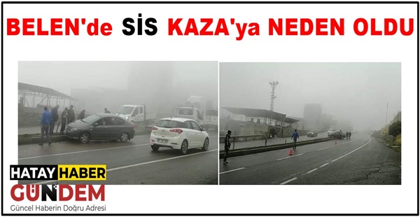 Türkiye’nin en önemli geçitlerinden Belen’in Kıcı mevkiinde sis trafik akışını