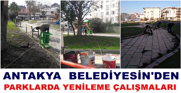 PARKLARDA YENİLEME ÇALIŞMALARI DEVAM EDİYOR