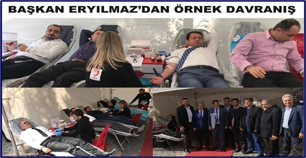 BAŞKAN ERYILMAZ’DAN ÖRNEK DAVRANIŞ