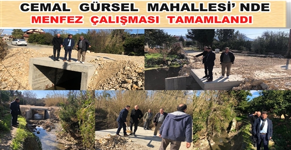 CEMAL GÜRSEL MAHALLESİ’NDE MENFEZ ÇALIŞMASI TAMAMLANDI