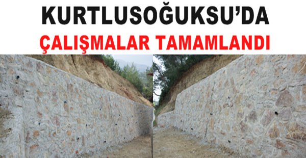 KURTLUSOĞUKSU’DA ÇALIŞMALAR TAMAMLANDI