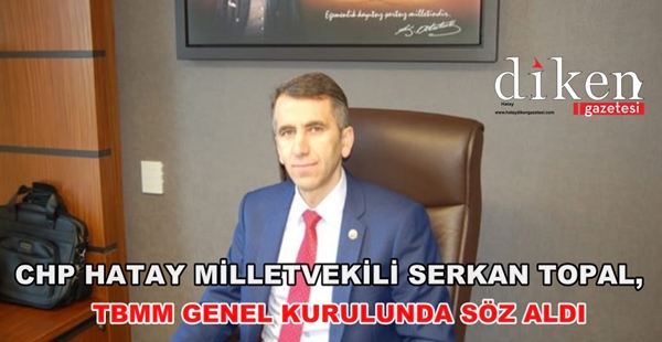 CHP HATAY MİLLETVEKİLİ SERKAN TOPAL, TBMM GENEL KURULUNDA SÖZ ALDI