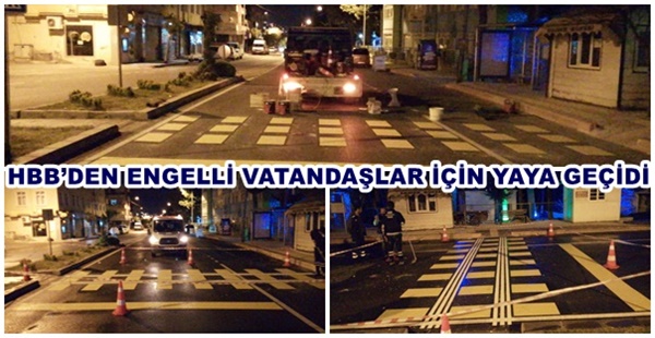 HBB’DEN ENGELLİ VATANDAŞLAR İÇİN YAYA GEÇİDİ