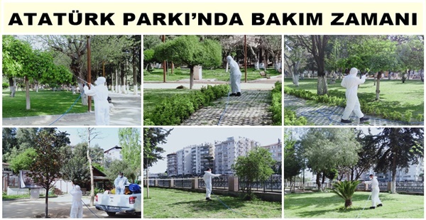 ATATÜRK PARKI’NDA BAKIM ZAMANI