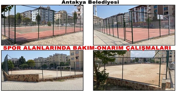 SPOR ALANLARINDA BAKIM-ONARIM ÇALIŞMALARI