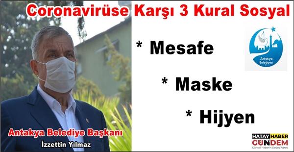 Coronavirüse Karşı 3 Kural  Sosyal Mesafe+Maske+Hijyen