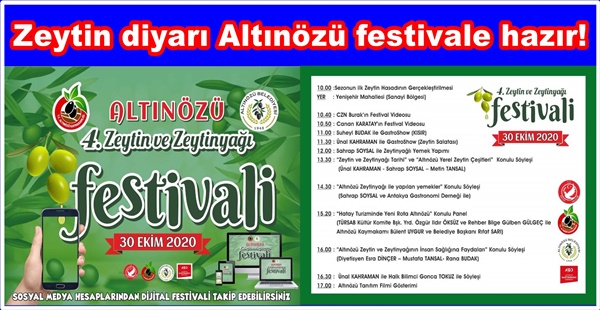 Zeytin diyarı Altınözü festivale hazır!