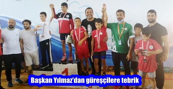 Başkan Yılmaz’dan güreşçilere tebrik