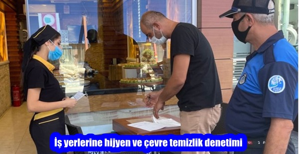 İş yerlerine hijyen ve çevre temizlik denetimi