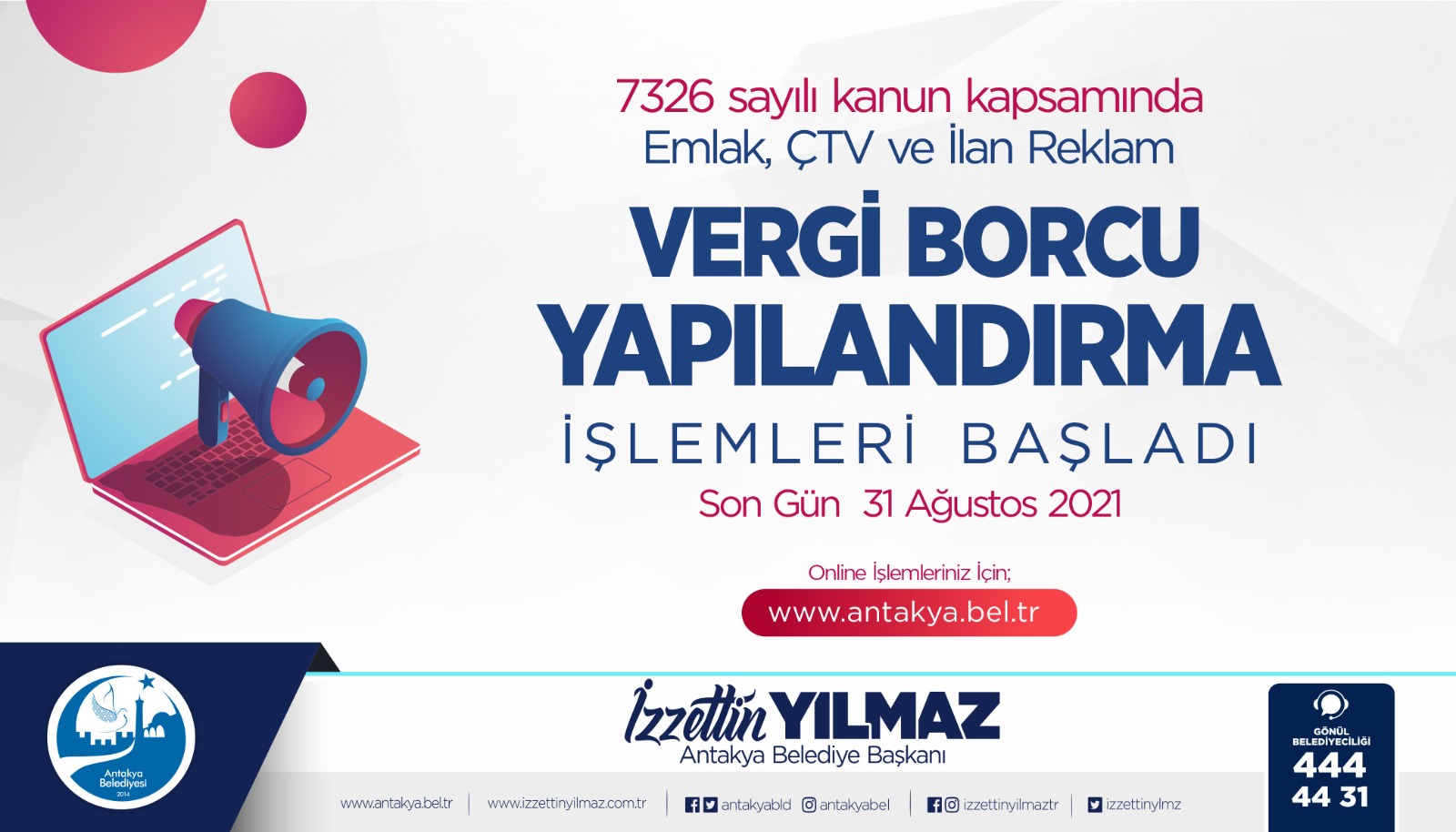 Yapılandırmada son gün 31 Ağustos