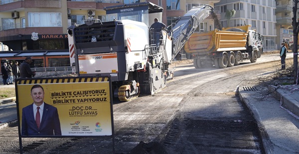 Fatih Caddesi’nde çalışma sürüyor