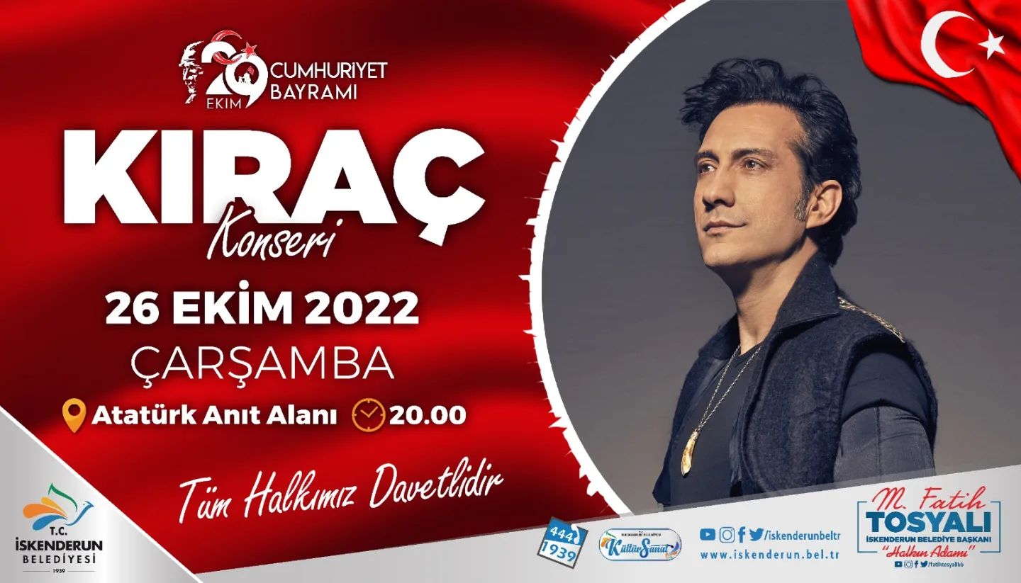 Tosyalı’dan Kıraç Konserine Davet