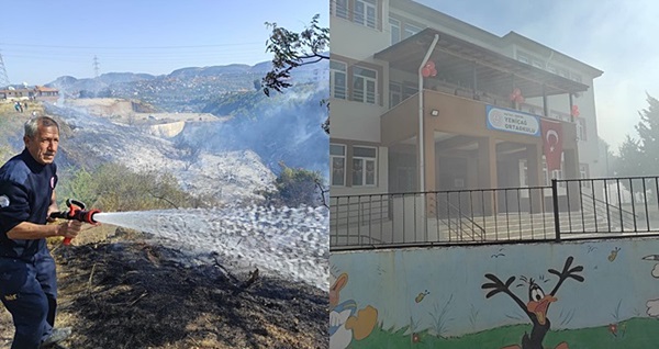 Defne’de yangın büyümeden söndürüldü