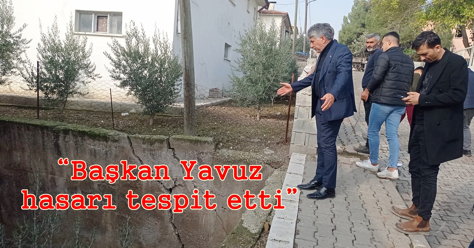 “Başkan Yavuz afet üssünde hasarı tespit etti”