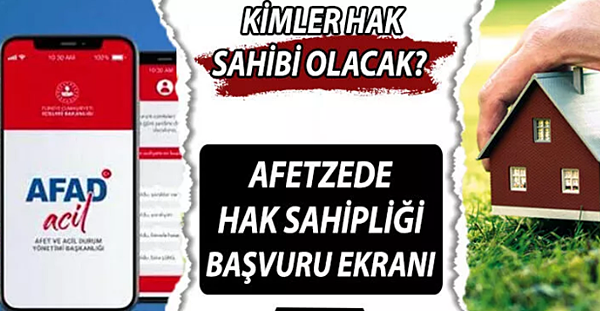 HAK SAHİPLİĞİ BAŞVURULARI BAŞLADI