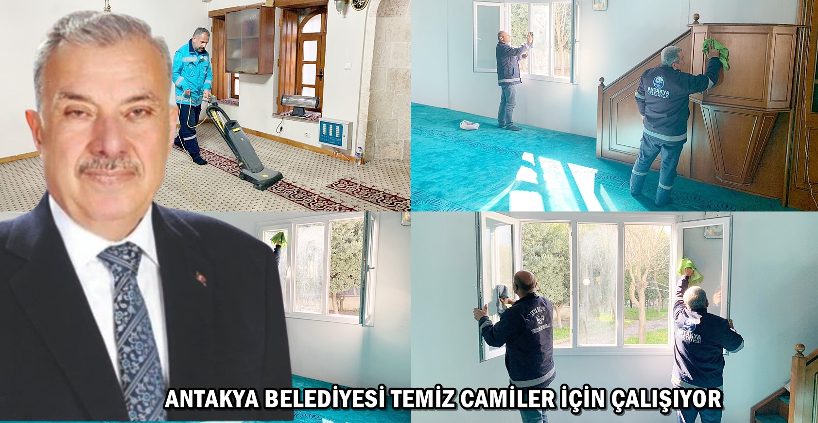 ANTAKYA BELEDİYESİ TEMİZ CAMİLER İÇİN ÇALIŞIYOR