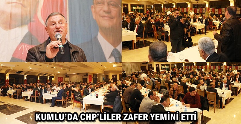 KUMLU’DA CHP’LİLER ZAFER YEMİNİ ETTİ