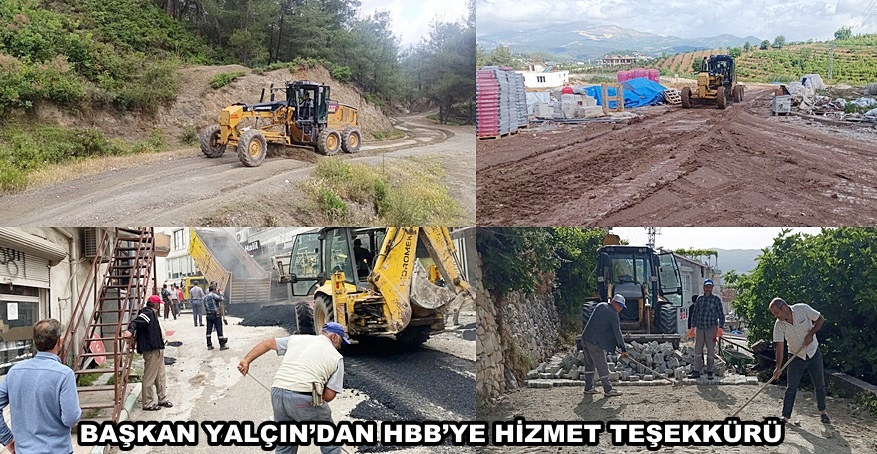 BAŞKAN YALÇIN’DAN HBB’YE HİZMET TEŞEKKÜRÜ