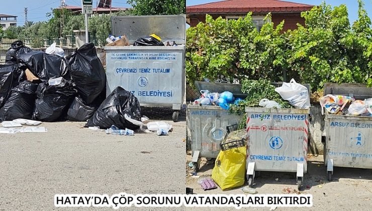 HATAY’DA ÇÖP SORUNU VATANDAŞLARI BIKTIRDI