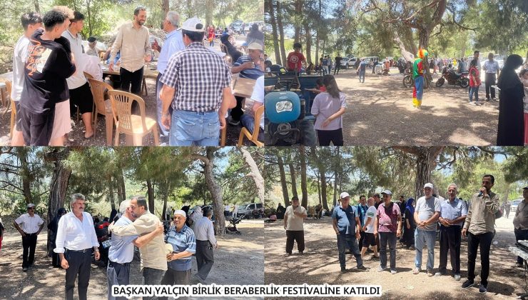 BAŞKAN YALÇIN BİRLİK BERABERLİK FESTİVALİNE KATILDI