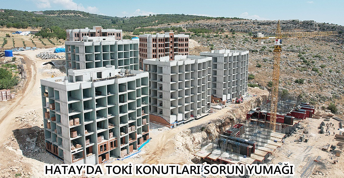 Hatay’ın Samandağ ilçesinde yapımı süren TOKİ konutlarında ortaya çıkan görüntülerin