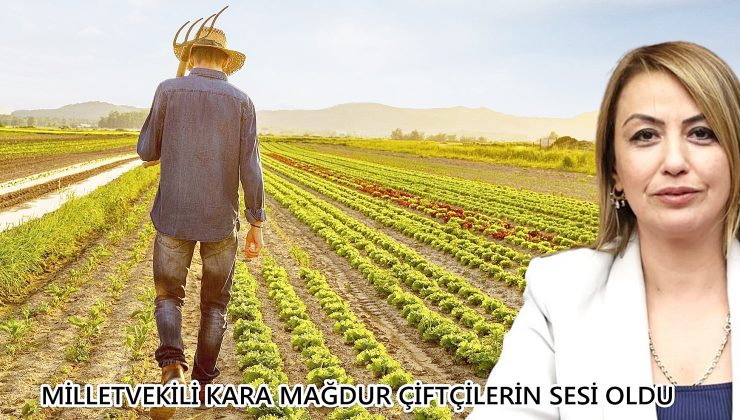 MİLLETVEKİLİ KARA MAĞDUR ÇİFTÇİLERİN SESİ OLDU