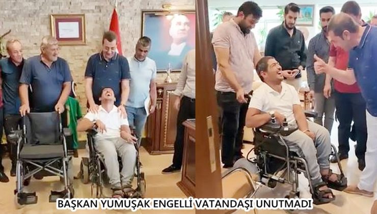 BAŞKAN YUMUŞAK ENGELLİ VATANDAŞI UNUTMADI