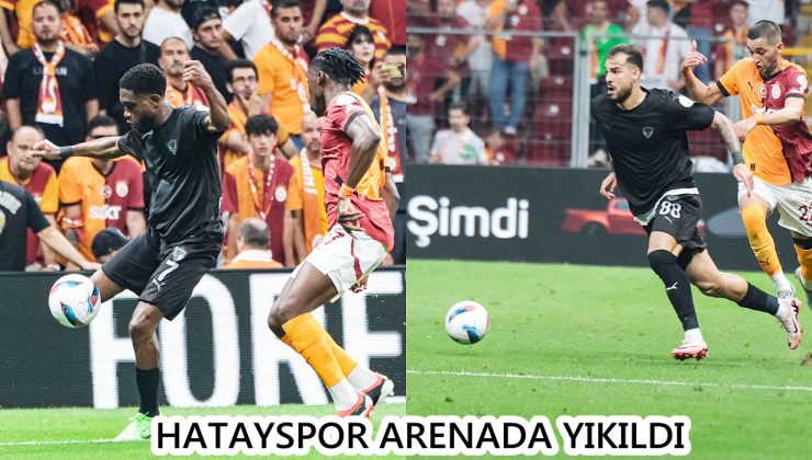 HATAYSPOR ARENADA YIKILDI