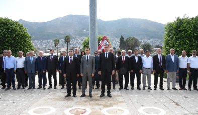 Hatay’da Ahilik Haftası çelenk töreni gerçekleşti