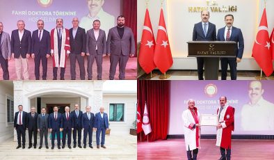 HATAY MKÜ UĞUR İBRAHİM ALTAY’A FAHRİ DOKTORA UNVANI VERDİ