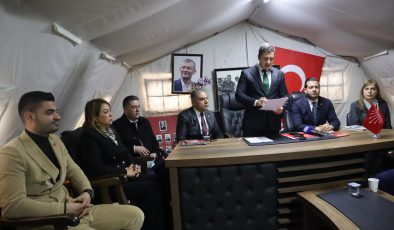 CHP GENEL BAŞKAN YARDIMCISI DENİZ YÜCEL HATAY’DA ZİYARETLERDE BULUNDU