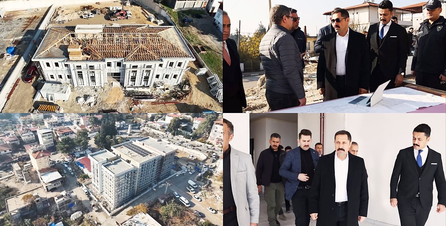 Hatay Valisi Mustafa Masatlı, Altınözü’nde yapımı süren hükümet konağı ve