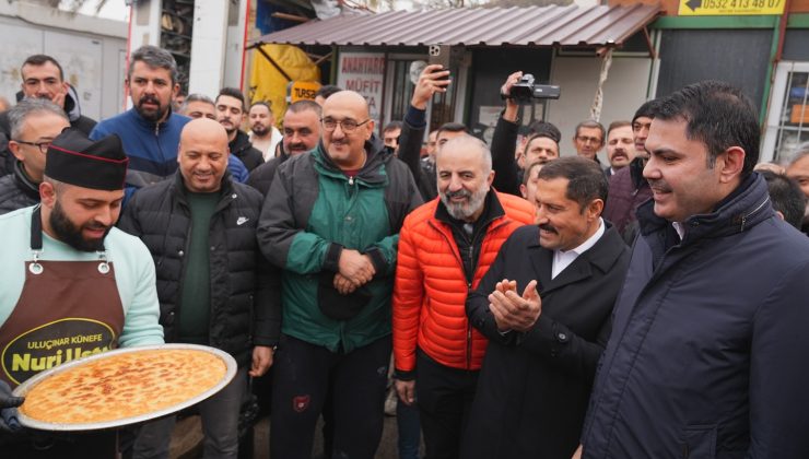 HATAY’DA BAKAN MURAT KURUM’A KÜNEFE İKRAM EDİLDİ