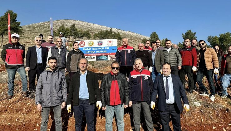 Hatay’da balıkçılar adına hatıra ormanı oluşturuldu