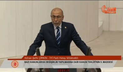 MİLLETVEKİLİ ÇİRKİN HÜKÜMETTEN HATAY’A DESTEK İSTEDİ