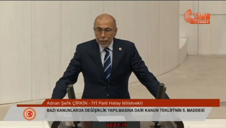 MİLLETVEKİLİ ÇİRKİN HÜKÜMETTEN HATAY’A DESTEK İSTEDİ