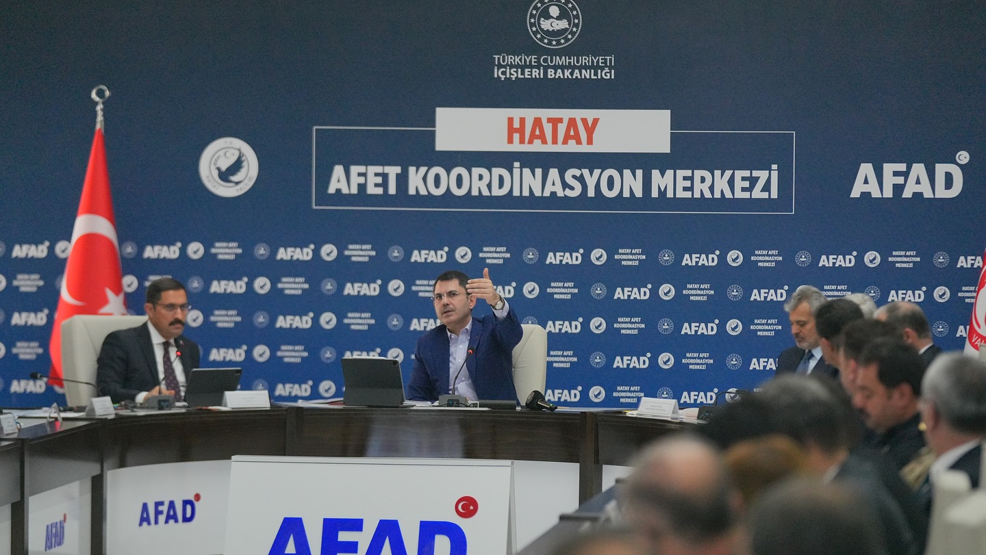 Çevre, Şehircilik ve İklim Değişikliği Bakanı Murat Kurum, Hatay AFAD