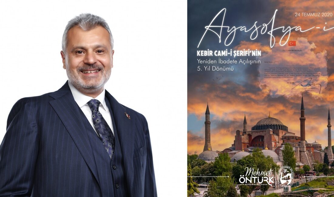 Hatay Büyükşehir Belediye Başkanı Mehmet Öntürk, Ayasofya Camii’nin yeniden ibadete