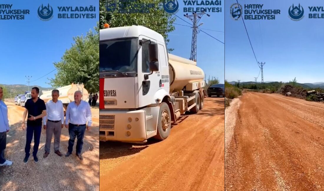 Yayladağı Belediye Başkanı Mehmet Yalçın, Hatay Büyükşehir Belediyesi (HBB) tarafından