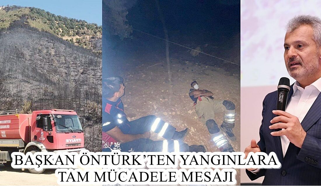 BAŞKAN ÖNTÜRK’TEN YANGINLARA TAM MÜCADELE MESAJI Hatay genelinde farklı noktalarda meydana gelen orman yangınlarıyla ilgili önemli