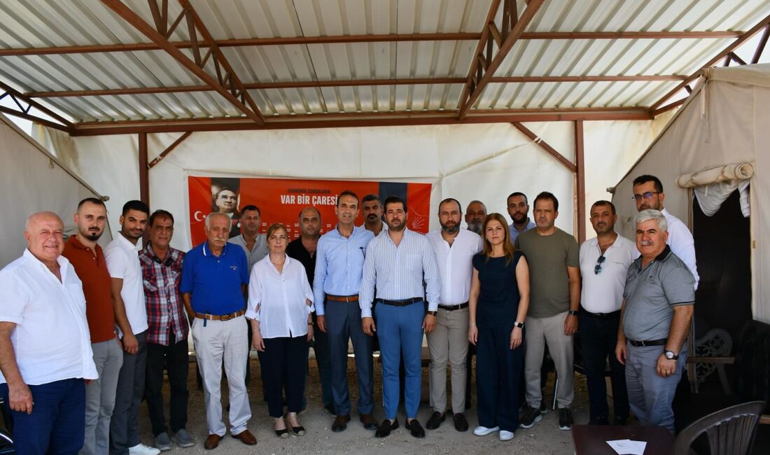 HATAY’DA CHP İL TEŞKİLATI 6 ŞUBAT’TAN BU YANA TOPLANTILARINI ÇADIRDA YAPIYOR CHP Hatay İl teşkilatı, Antakya ilçesine bağlı Akasya Mahallesi’nde bulunan