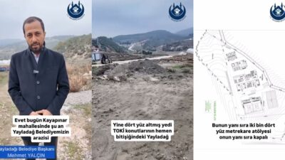 Yayladağı Belediye Başkanı Mehmet Yalçın tarafından duyurulan ve ilçenin eğitim